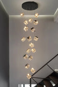 Modern home decoration crystal chandelier, stair Pendant lamp, living room Pendant lights, interior lighting