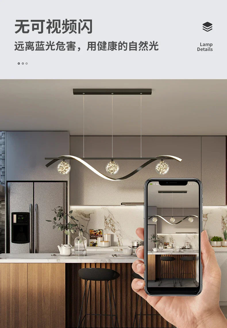 New Luxury LED babysbreath Modern Ceiling Hanging Lamp lustre for Living Dining Room Pendant Lights Fixtures suspension