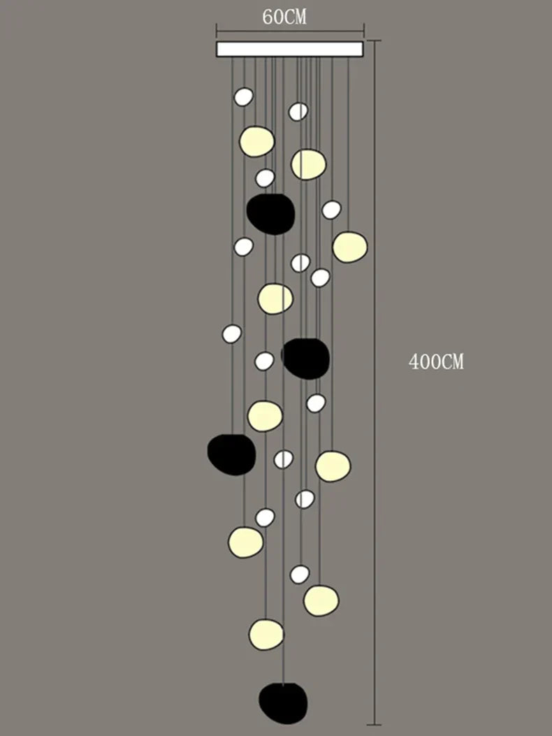 Modern Stair chandelier Pendant lights indoor lighting Ceiling lamp hanging light led Chandeliers for living room indoor lightin