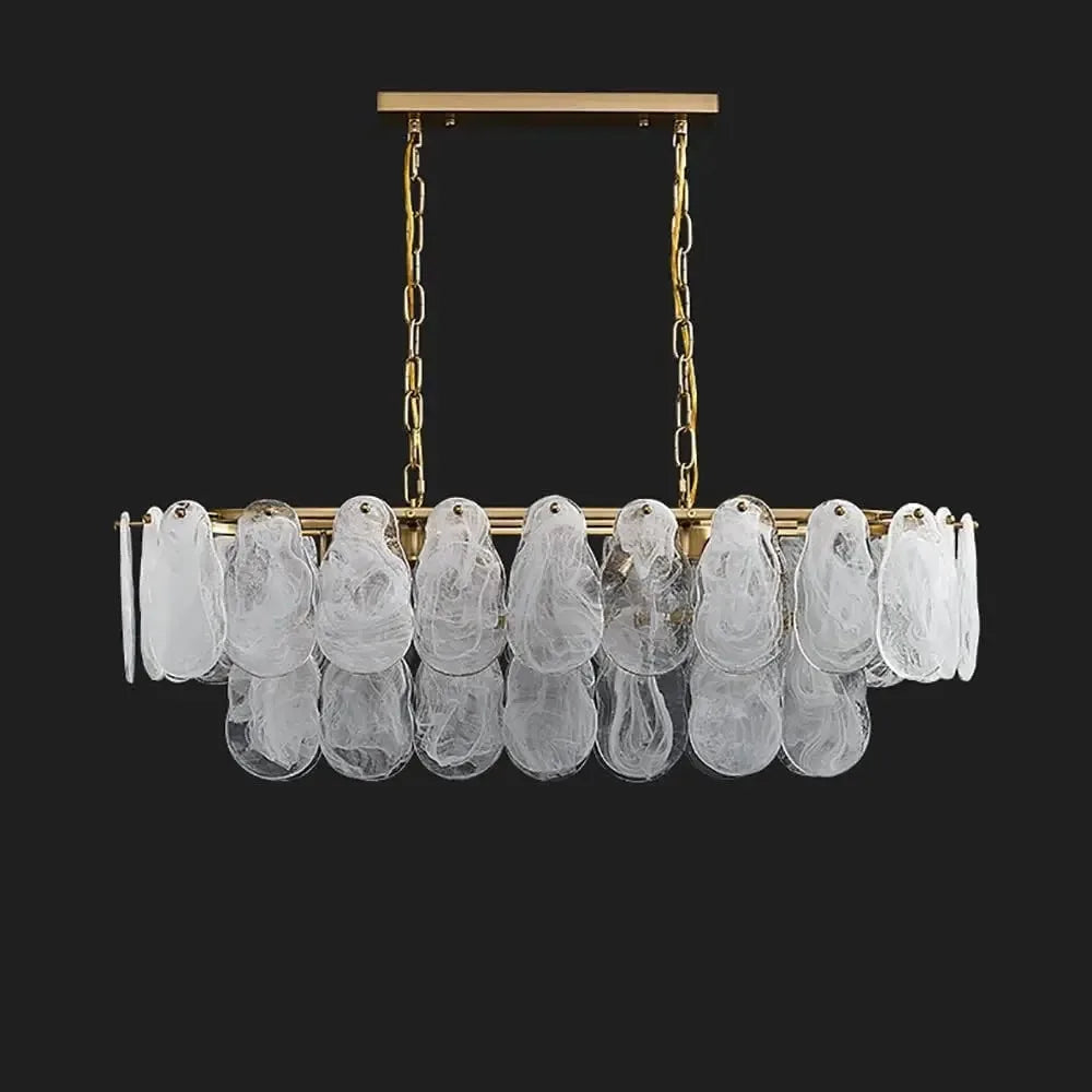Pendant Nordic Luxury Lamp Glass Metal Crystals LED Chandeliers Living Room Dining Room Decoration Hanging Ceiling Light Fixture