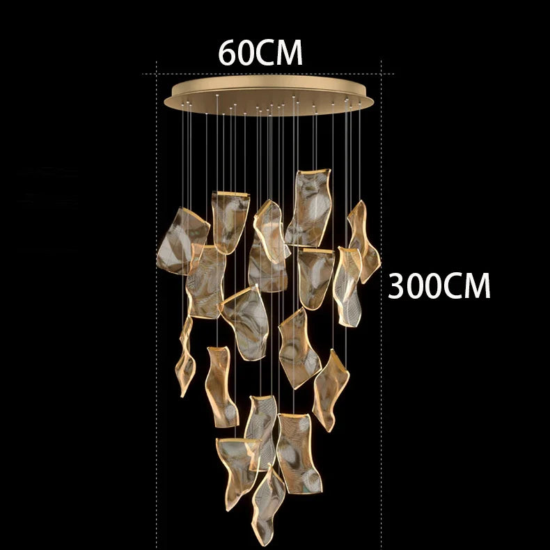Modern home decor led lights pendant light lamps forstaircase Chandeliers for living room hanging light indoor lighting