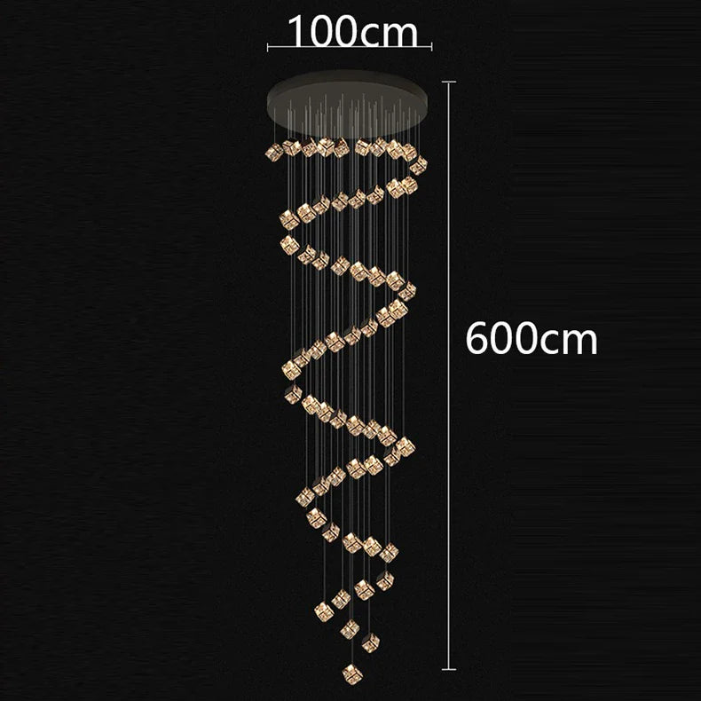 Modern home decoration crystal chandelier, stair Pendant lamp, living room Pendant lights, interior lighting