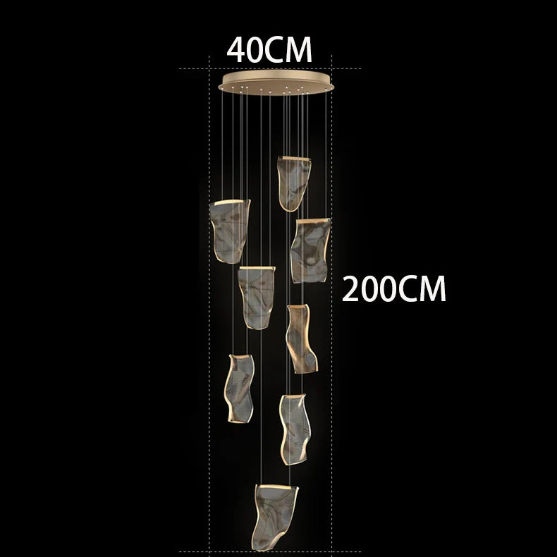 Modern home decor led lights pendant light lamps forstaircase Chandeliers for living room hanging light indoor lighting