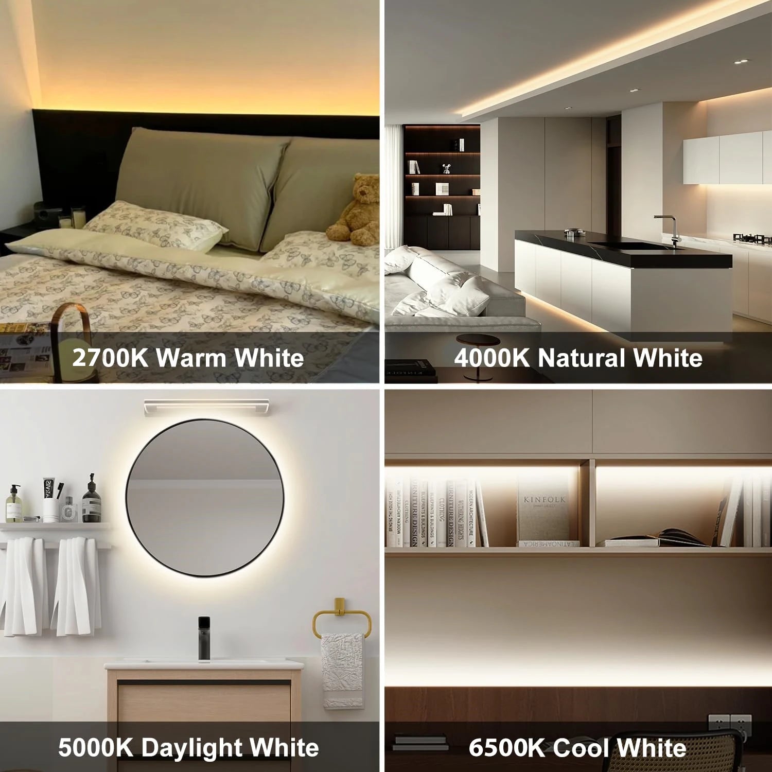 24V COB LED Strip Lights Dimmable With Remote Control 5/10M Flexible Tape Lamp for Indoor Kitchen Under Cabinet Home Decor