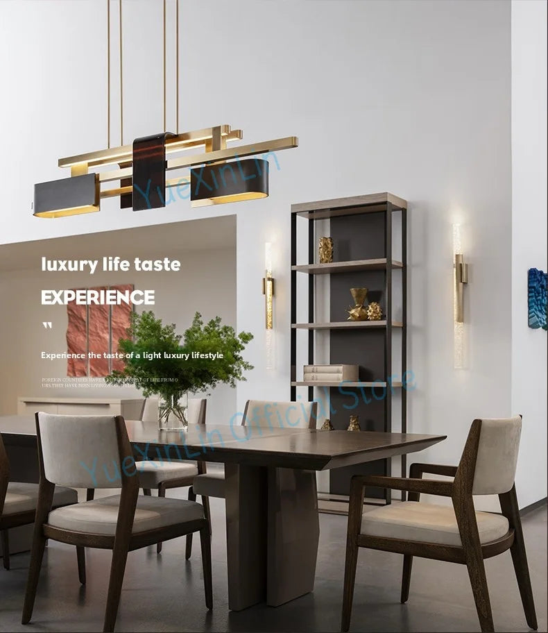 Post modern Nordic restaurant bar chandelier 2026 new pendant light designer customized stainless steel LED art pendant lights