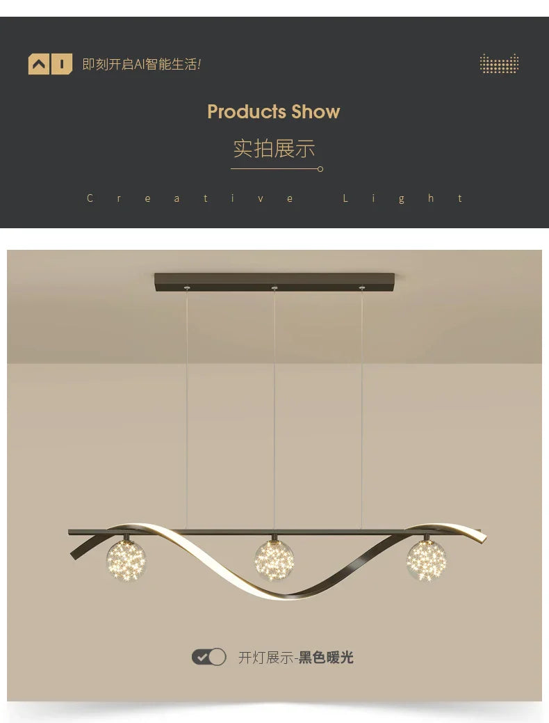 New Luxury LED babysbreath Modern Ceiling Hanging Lamp lustre for Living Dining Room Pendant Lights Fixtures suspension