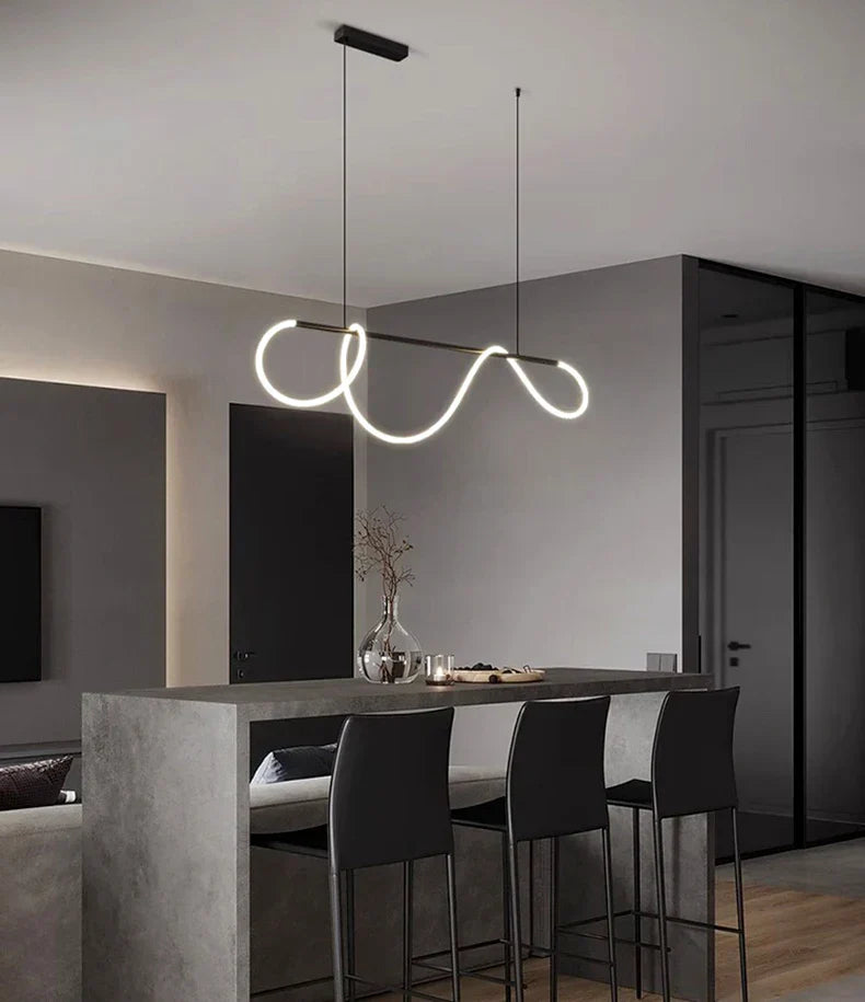 Nordic home decor line Chandeliers for dining room lustre pendant lights hanging lamps for ceiling Light fixture indoor lighting