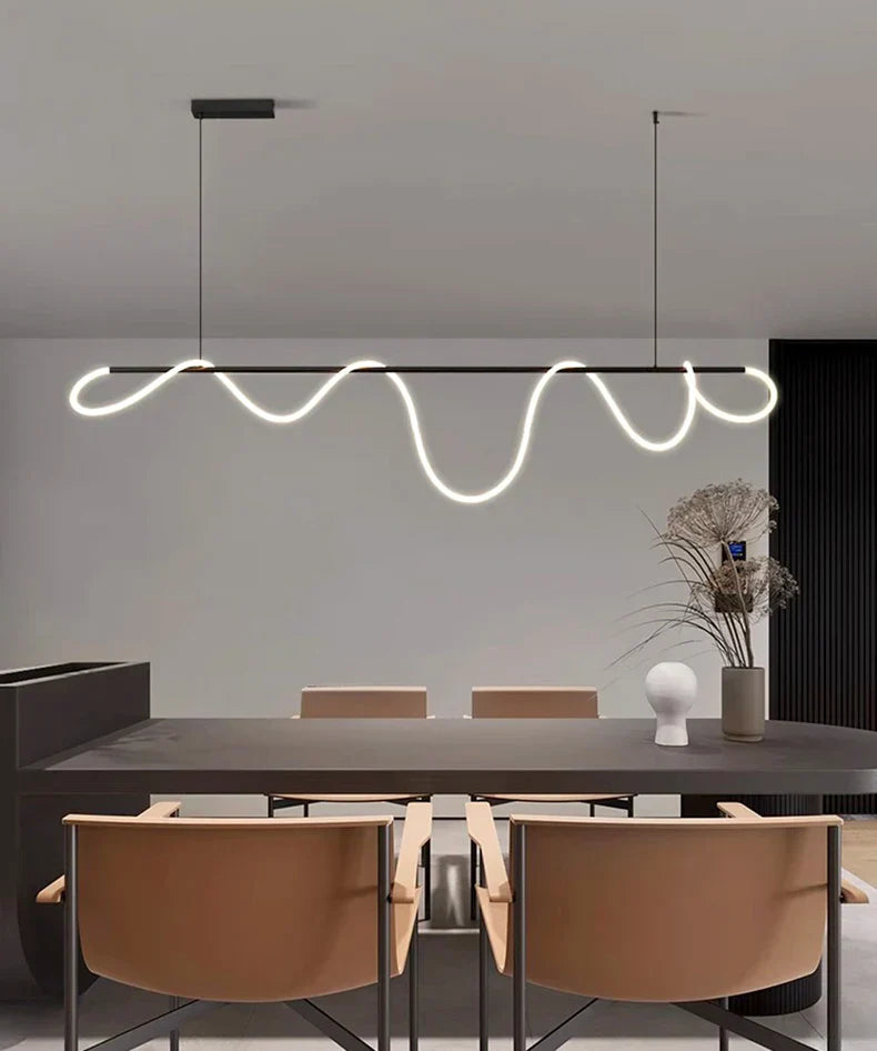 Nordic home decor line Chandeliers for dining room lustre pendant lights hanging lamps for ceiling Light fixture indoor lighting