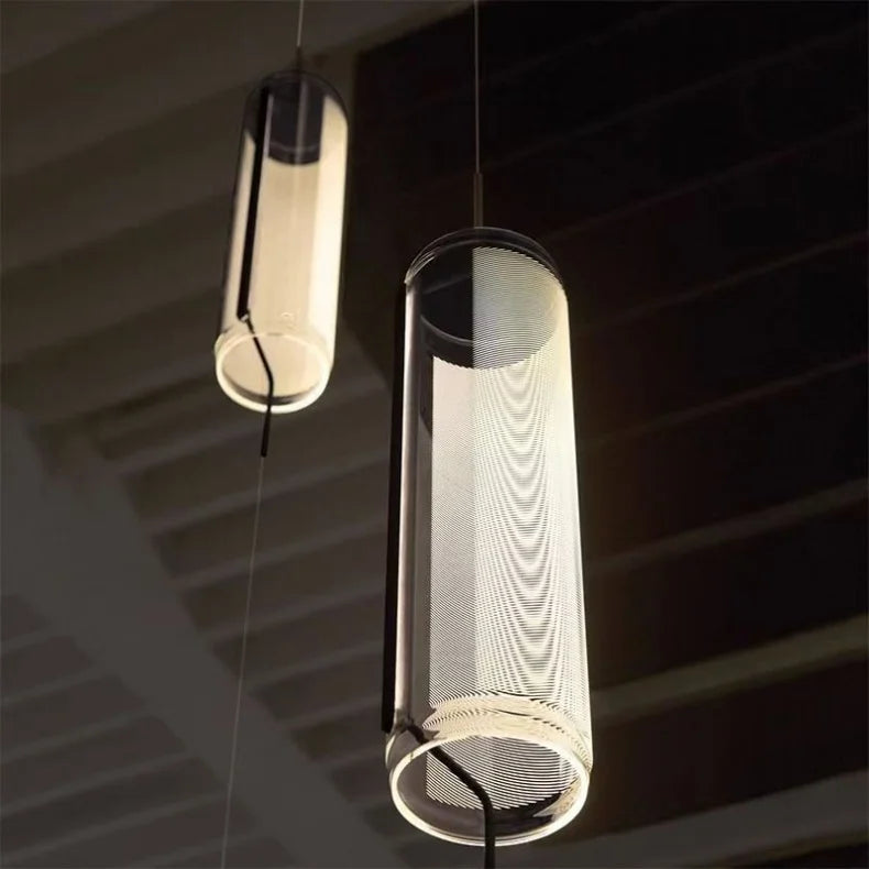 Spanish Restaurant Bar Chandelier Modern Minimalist Light Luxury Living Room Staircase Glass Lighting Fixtures