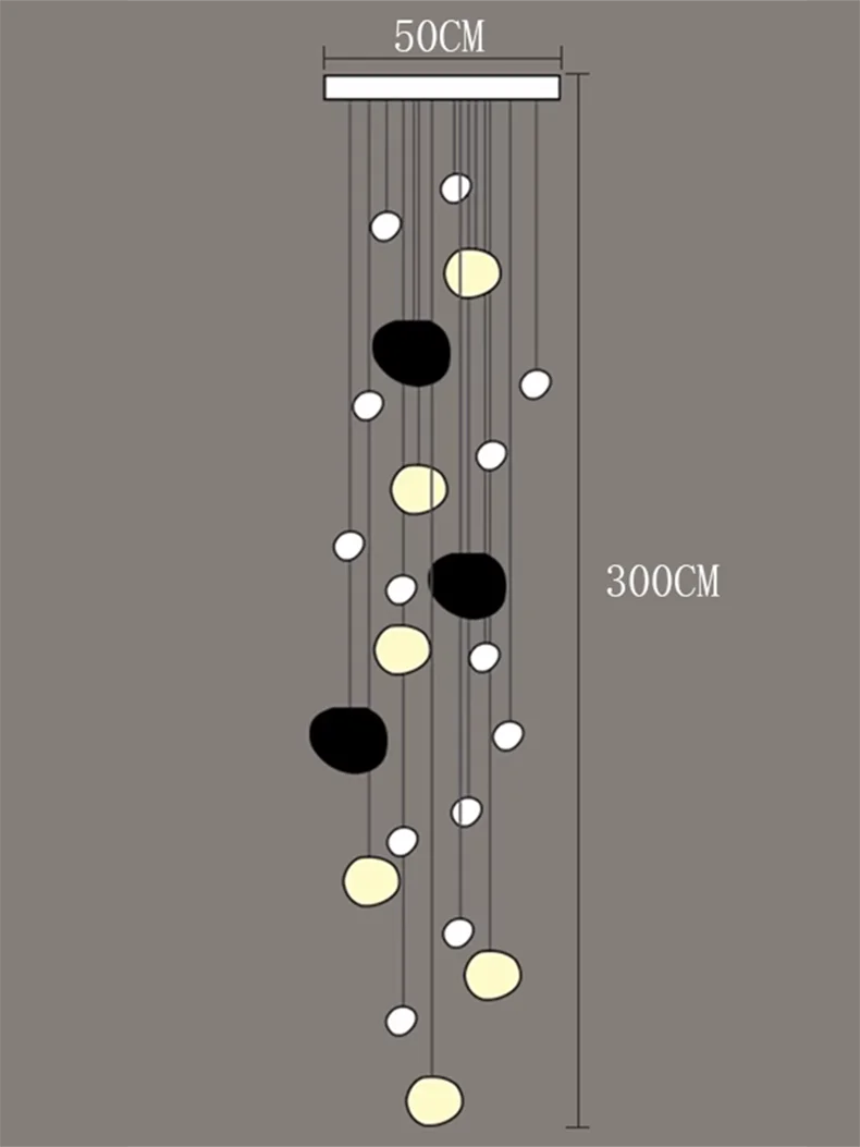 Modern Stair chandelier Pendant lights indoor lighting Ceiling lamp hanging light led Chandeliers for living room indoor lightin