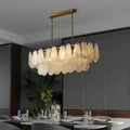 Pendant Nordic Luxury Lamp Glass Metal Crystals LED Chandeliers Living Room Dining Room Decoration Hanging Ceiling Light Fixture