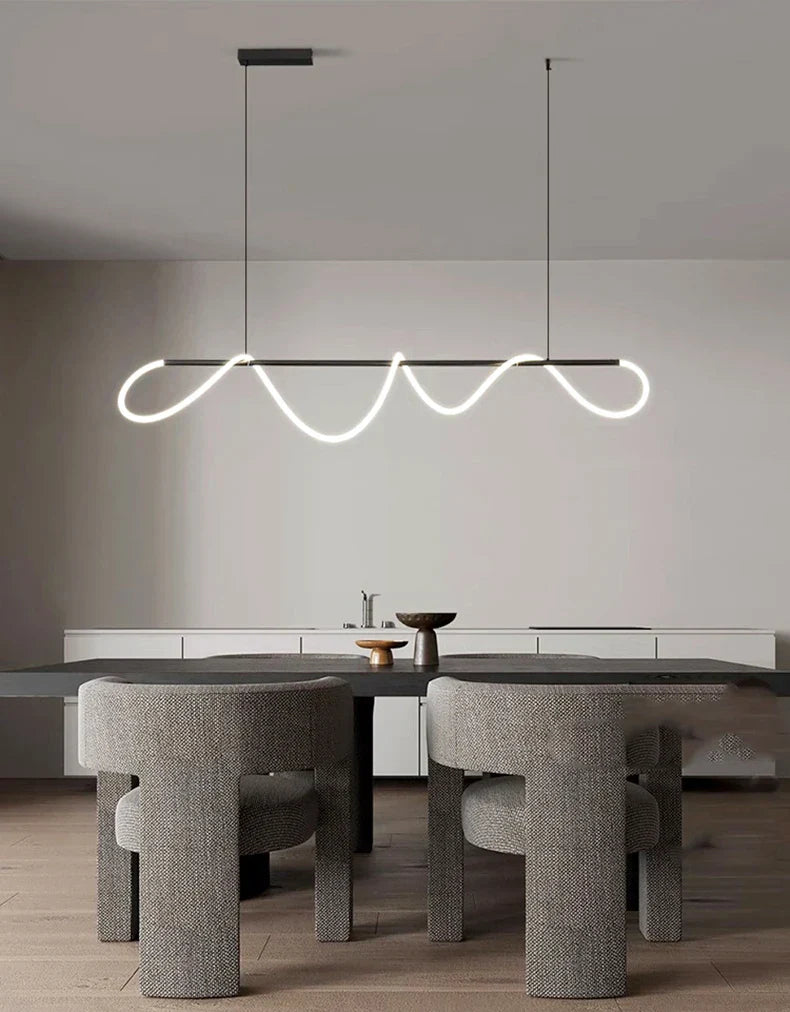 Nordic home decor line Chandeliers for dining room lustre pendant lights hanging lamps for ceiling Light fixture indoor lighting