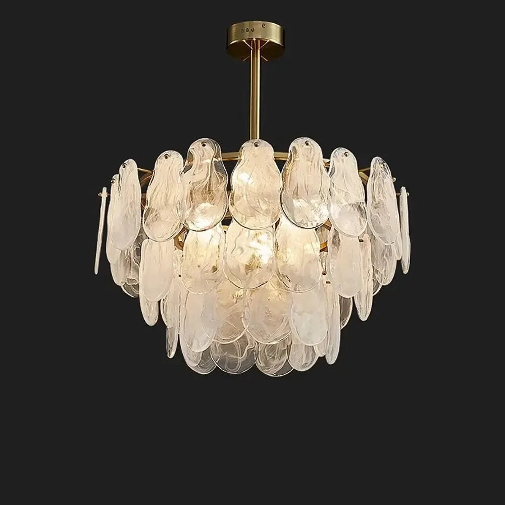 Pendant Nordic Luxury Lamp Glass Metal Crystals LED Chandeliers Living Room Dining Room Decoration Hanging Ceiling Light Fixture