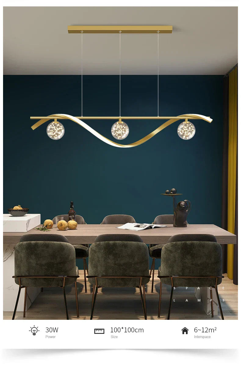 New Luxury LED babysbreath Modern Ceiling Hanging Lamp lustre for Living Dining Room Pendant Lights Fixtures suspension